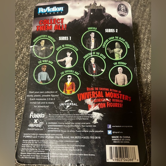 NWT Rare Universal Monsters The Bride of Frankenstein Reaction Figure - Picture 4 of 4